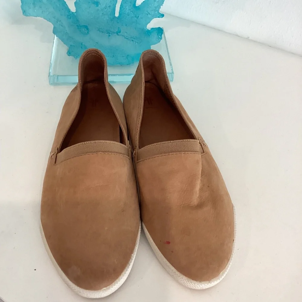 Frye Women’s Brown Leather Flats Loafers Sz 7.5